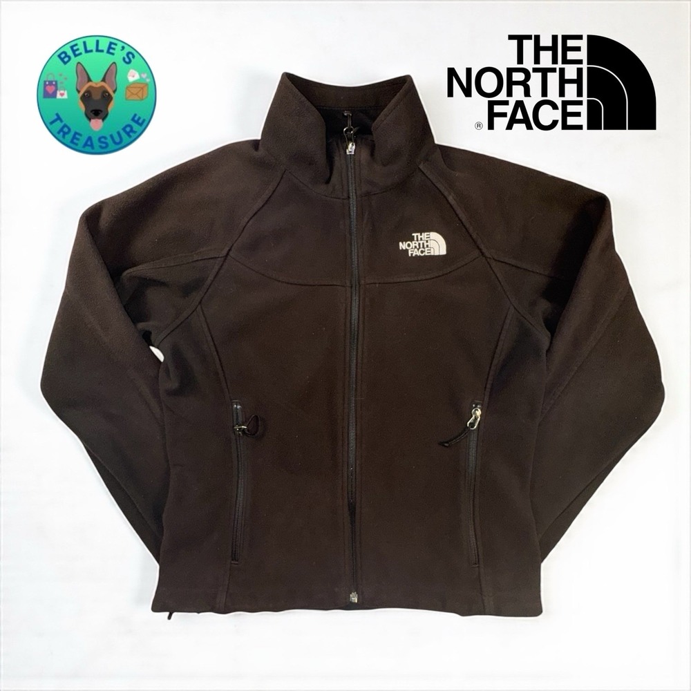The North Face Jacket Womens Medium Windwall Fleece Black Water Resistant Coat